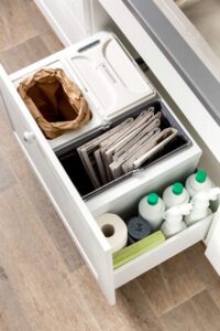 Sorteringsstasjon for avfall på kjøkken